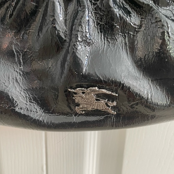 Burberry black patent over the shoulder small bag. - Picture 4 of 5